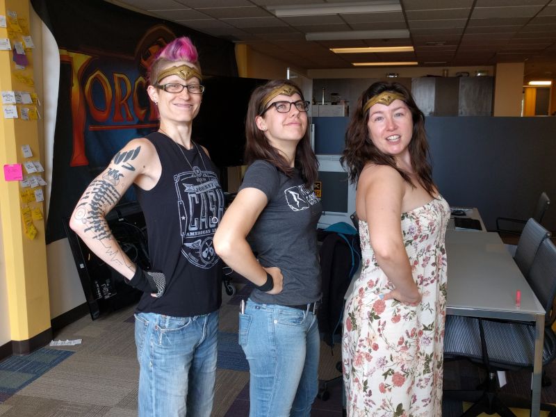 Joey and Friends as Wonder Woman 