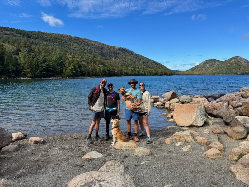 Hiking in Acadia With Our Best Friends