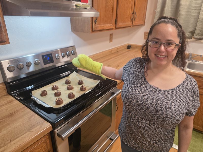 Liz Making Homemade Treats