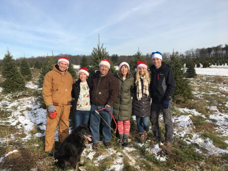 Family Christmas Tree Outing