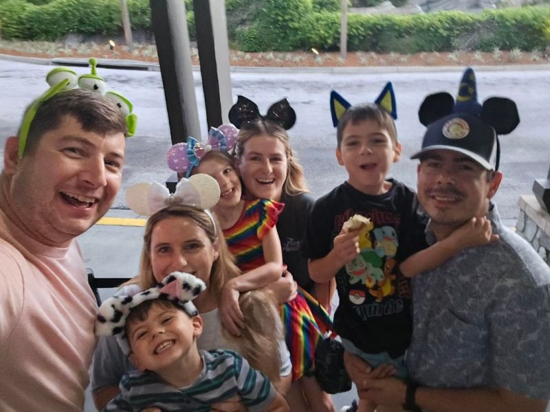 Visiting Disney with Emma's Nieces and Nephews
