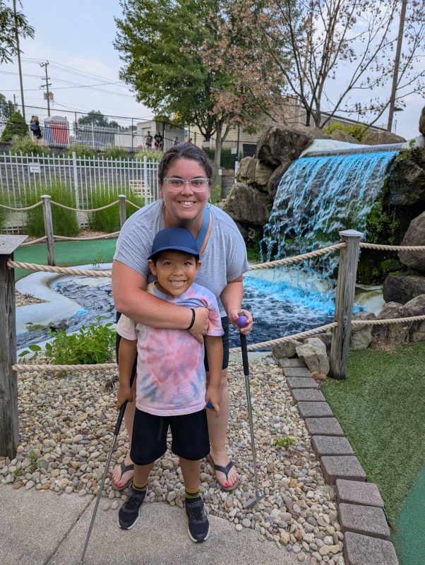 Mini Golfing With Our Nephew
