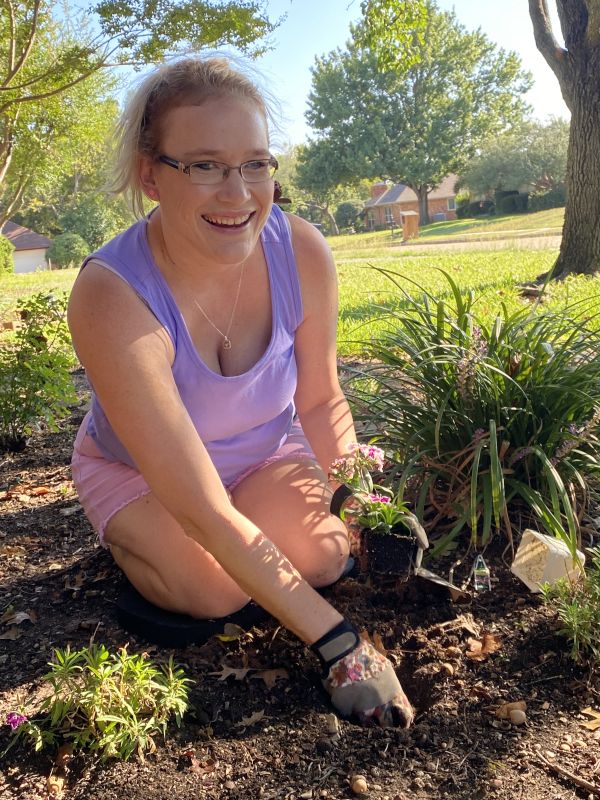 Katrina in Her Garden