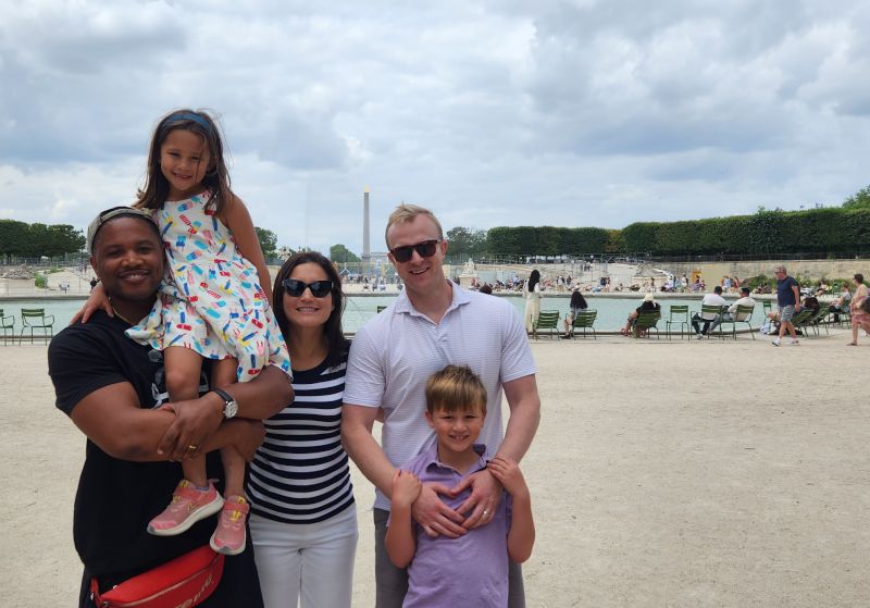Spencer with Our Family in France