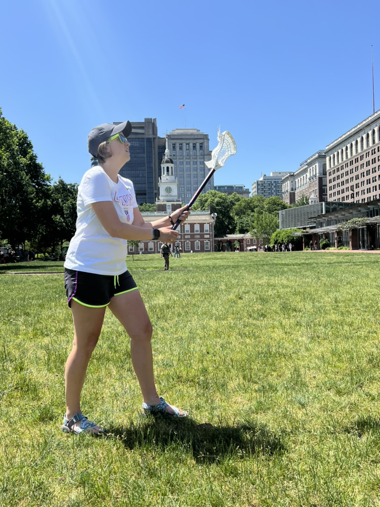 Kelsey Playing Lacrosse