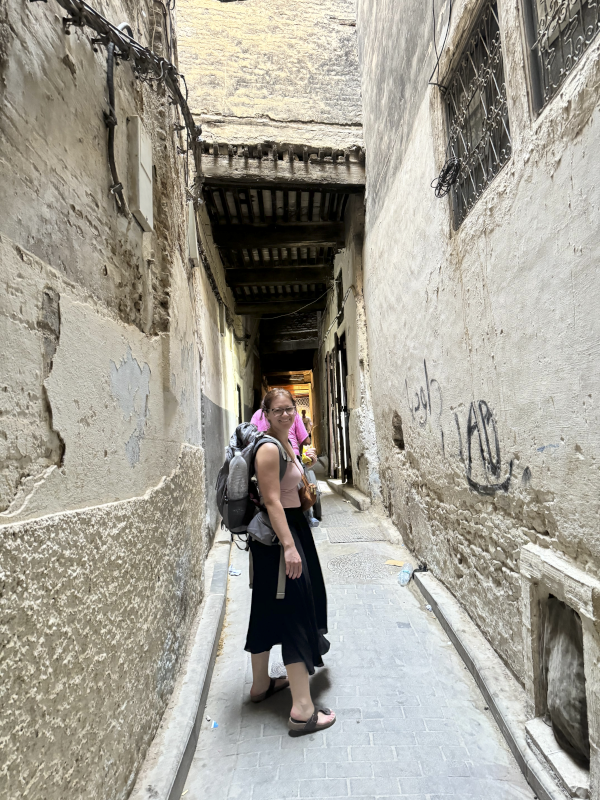 Allie Walking Around in a Different Country