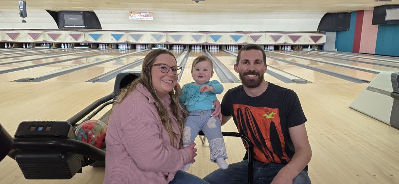 Bowling with Our Goddaughter Mariah
